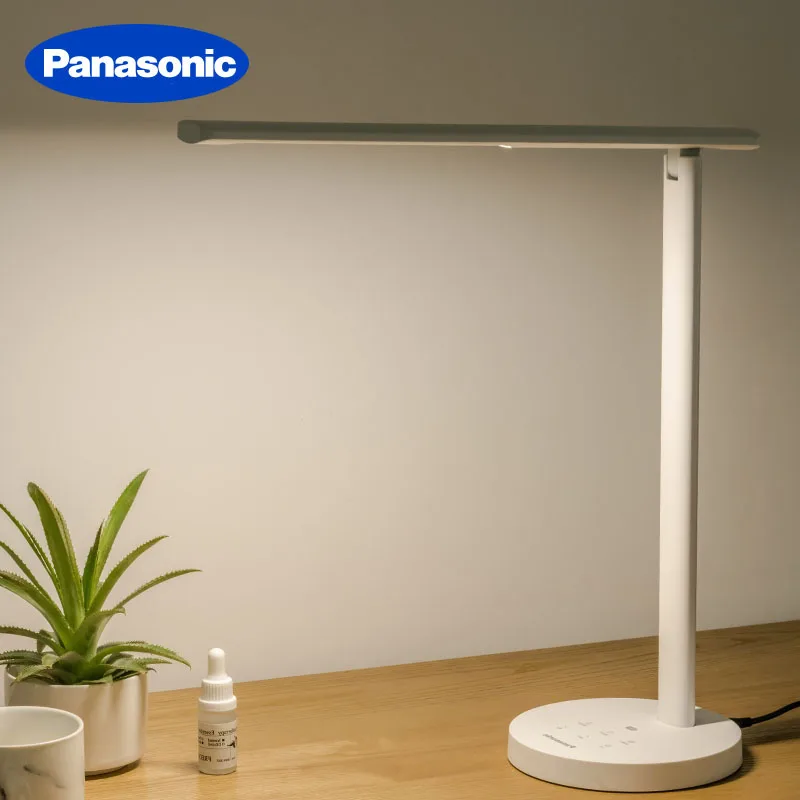 Panasonic LED Table Lamp Automatic Dimmable Foldable Touch Switch Reading Light Eye Protection Student Working Lamp Night Light