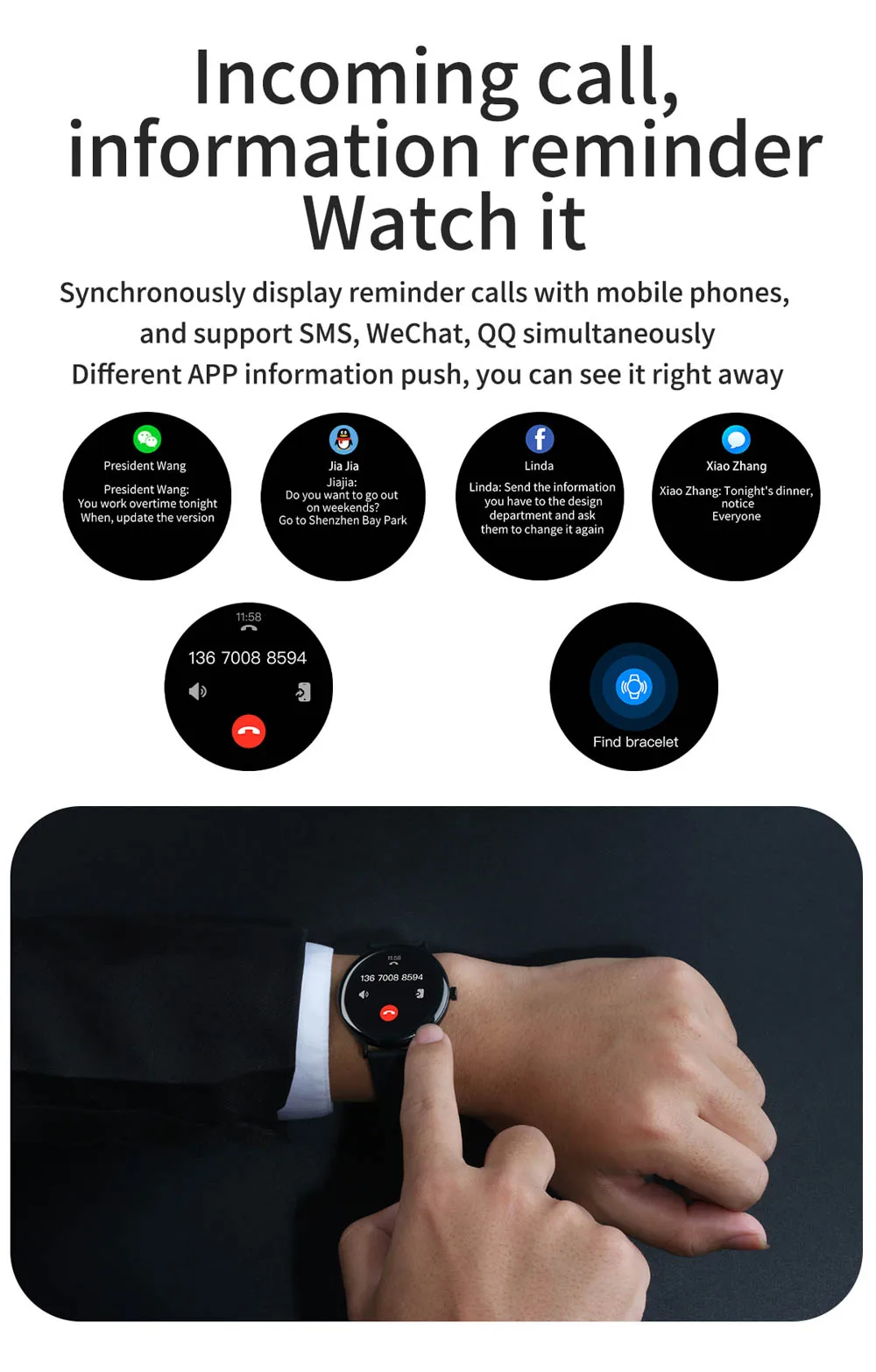 2021 Ultra Thin Smart Watch Women Men Full Touch Screen Bluetooth Sports Tracker Fitness Smartwatch For Android IOS