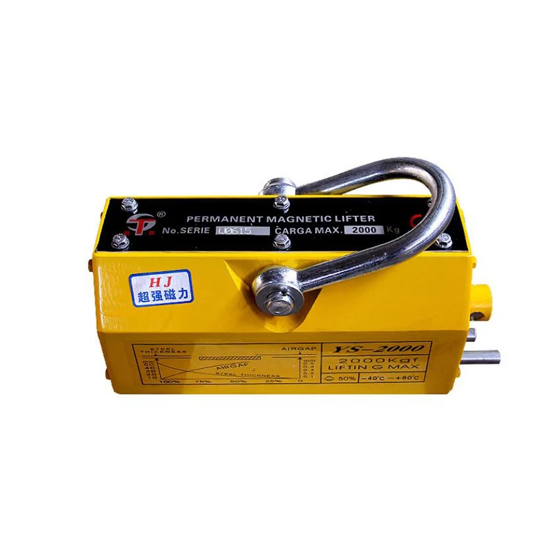 100/200kg Permanent Magnet Lifter Industrial Powerful Magnetic Lifting Magnet Crane Permanent Suction Cup