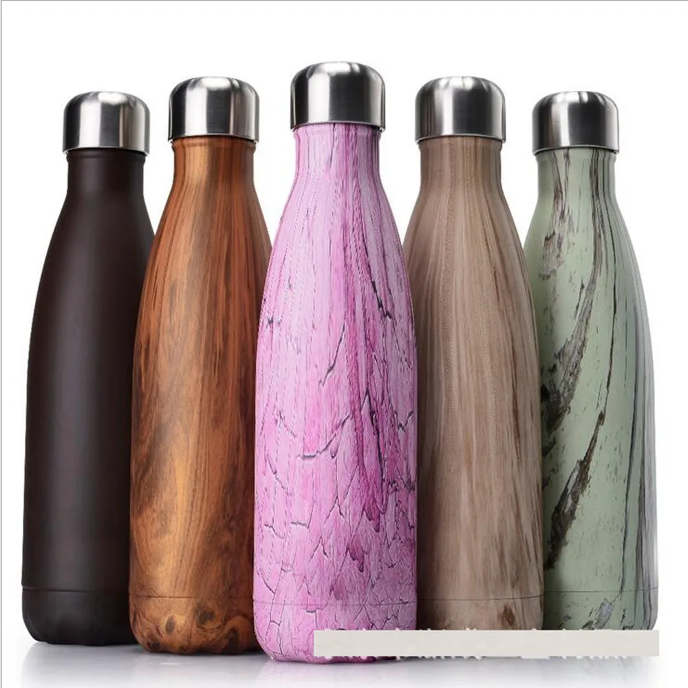 FSILE 500/1000ml Double-Wall Insulated Vacuum Flask Stainless Steel Water Bottle Cola Water Beer Thermos for Sport Bottle /6