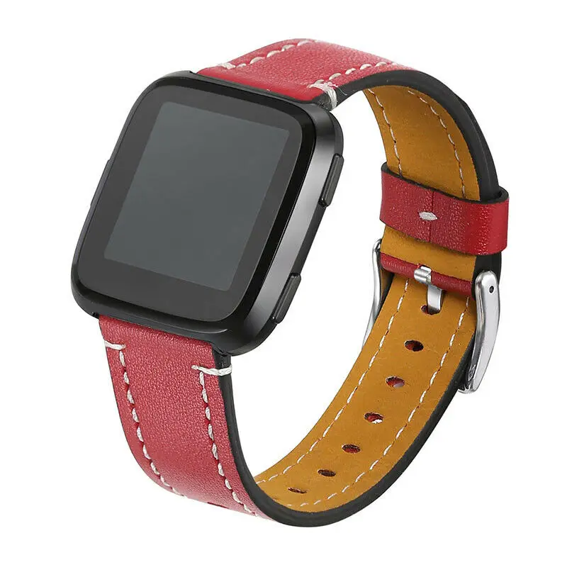 Ремешок для Fitbit Versa кожаный сменный ремешок для наручных часов браслет ремешок для Fitbit Versa