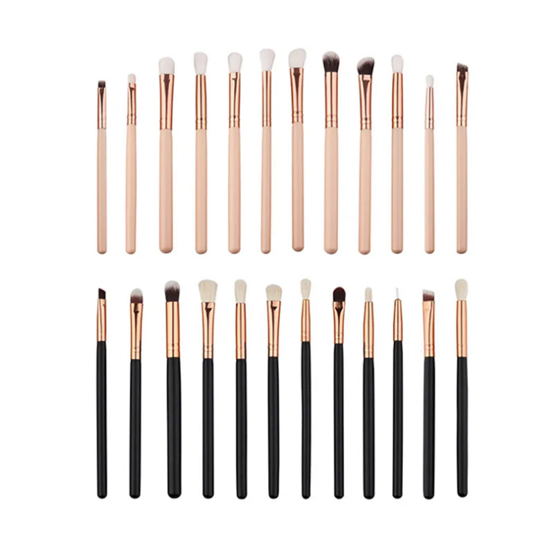

Cross Border Hot Selling 12-piece Make-up Brush Eyeshadow Brush Eye Makeup Brush Set Rose Gold Makeup Beauty Tool