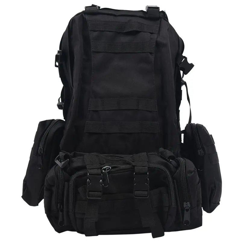 

55L Outdoor Army Bag Camping Hiking Trekking Backpack Camo 3P black