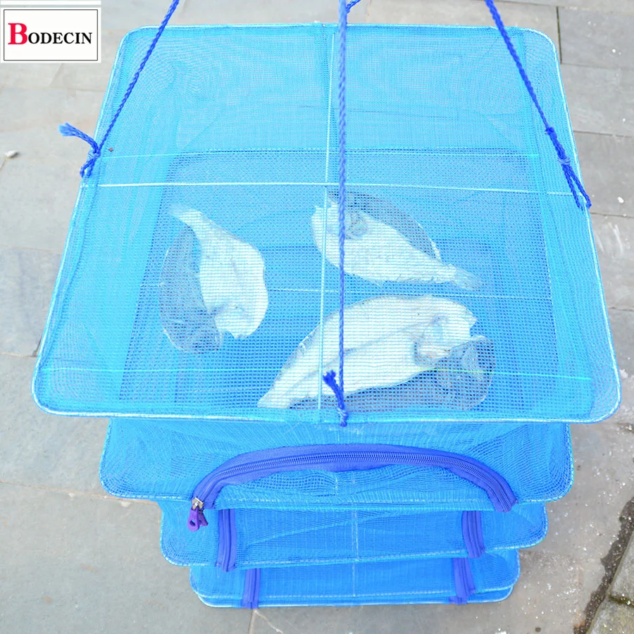 4-слои сушки, сетчатая Сушилка для рыбы/грибов/овощей/посуды, сухое складное оборудование для рыболовной сети