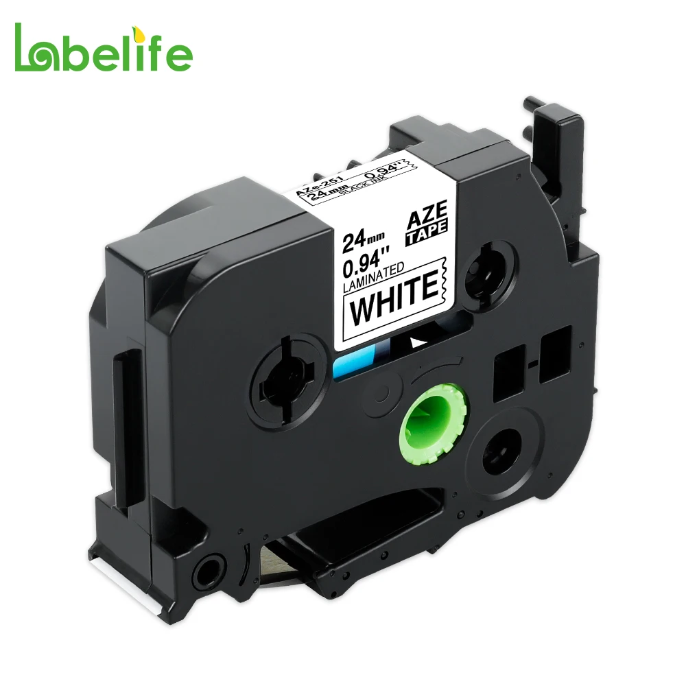Ярлыки Labelife 1 шт. 24 мм совместимы с принтером Brother P touch зеркальные TZe251 TZ251 TZe 251 для