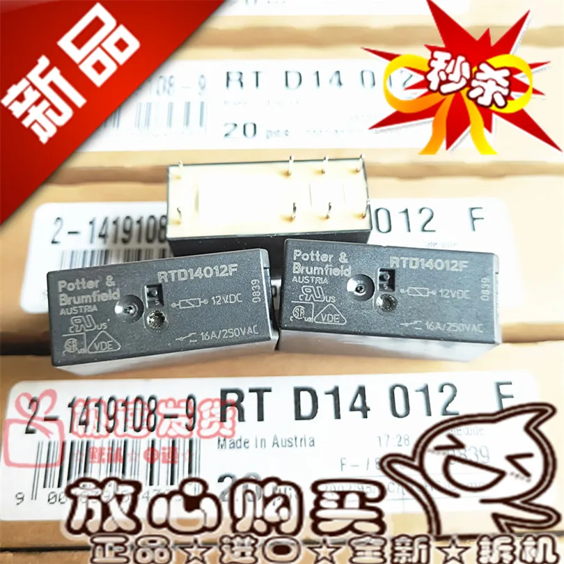 Brand New &amp Original RTD14012F One Opening and Closing 16A/250VAC TE/12VDC Eight Legs Relay | Обустройство дома