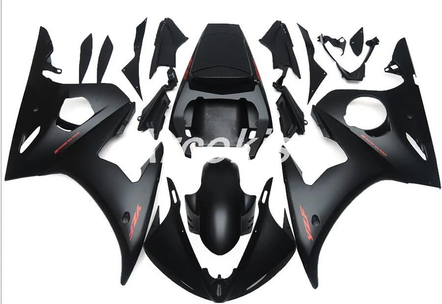 4 подарка Новые ABS Обтекатели наборы подходят для Yamaha YZF R6 2003 2004 2005 обтекатель Набор R6 03 04 05 Горячая Черный Красный Пламя