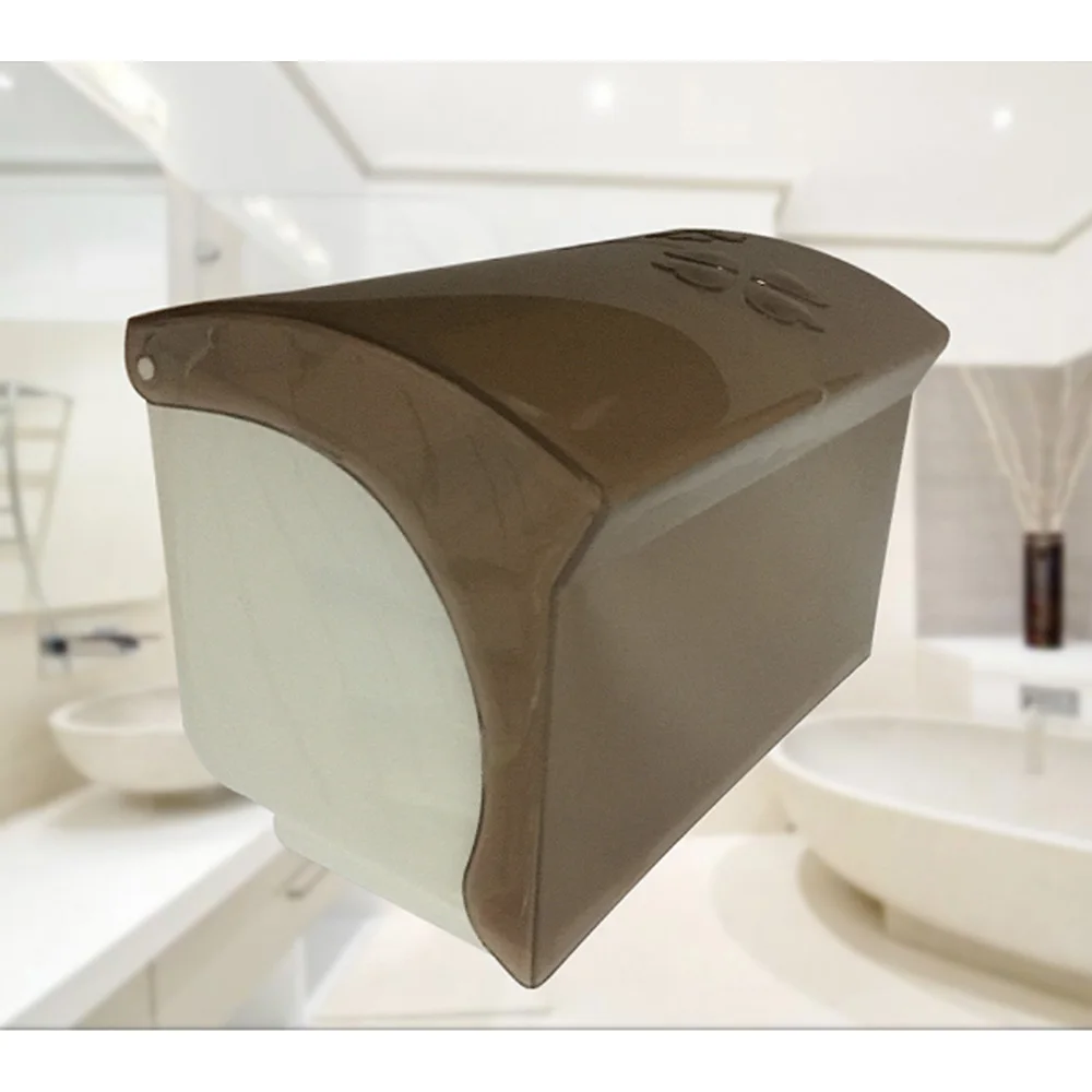 

Multi-function Non-trace Stick Plastic Bathroom Waterproof Tissue Box Waterproof Toilet Paper Box
