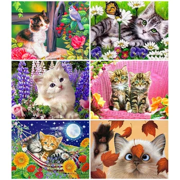 

HUACAN Full Square Diamond Painting Animal Diamond Art Embroidery Dog Mosaic Home Decorations Handmade Gift
