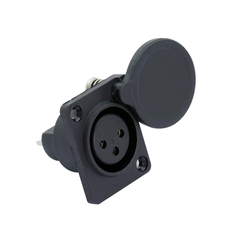 20xRTC2084 20шт/10 комплектов мужской и женский 3PIN XLR штекер+ 3PIN XLR гнездо С Пылезащитным колпачком Простой DIY комплект для аудио проекта - Цвет: 20xRTC2084