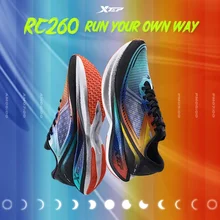 Xtep RC260 Men  Running Shoes Professional Training Shoes Dynamic Foam Technology Shock Absorption and Anti-slip Sport Sneaker