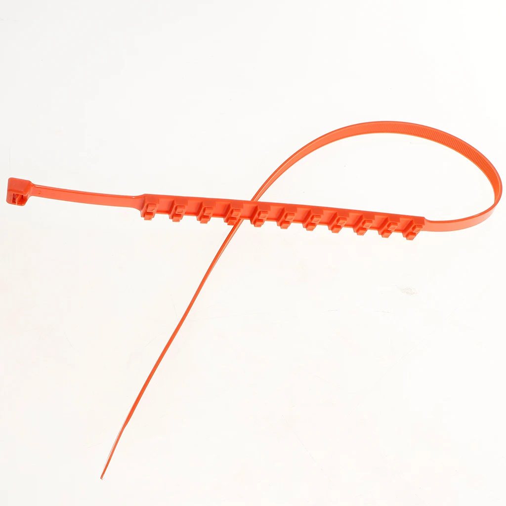 Car Snow Chains, Anti-slip Tire Cable Tire Chain for Most Cars, Pickups, and SUVs - Set of 20Pcs, Orange