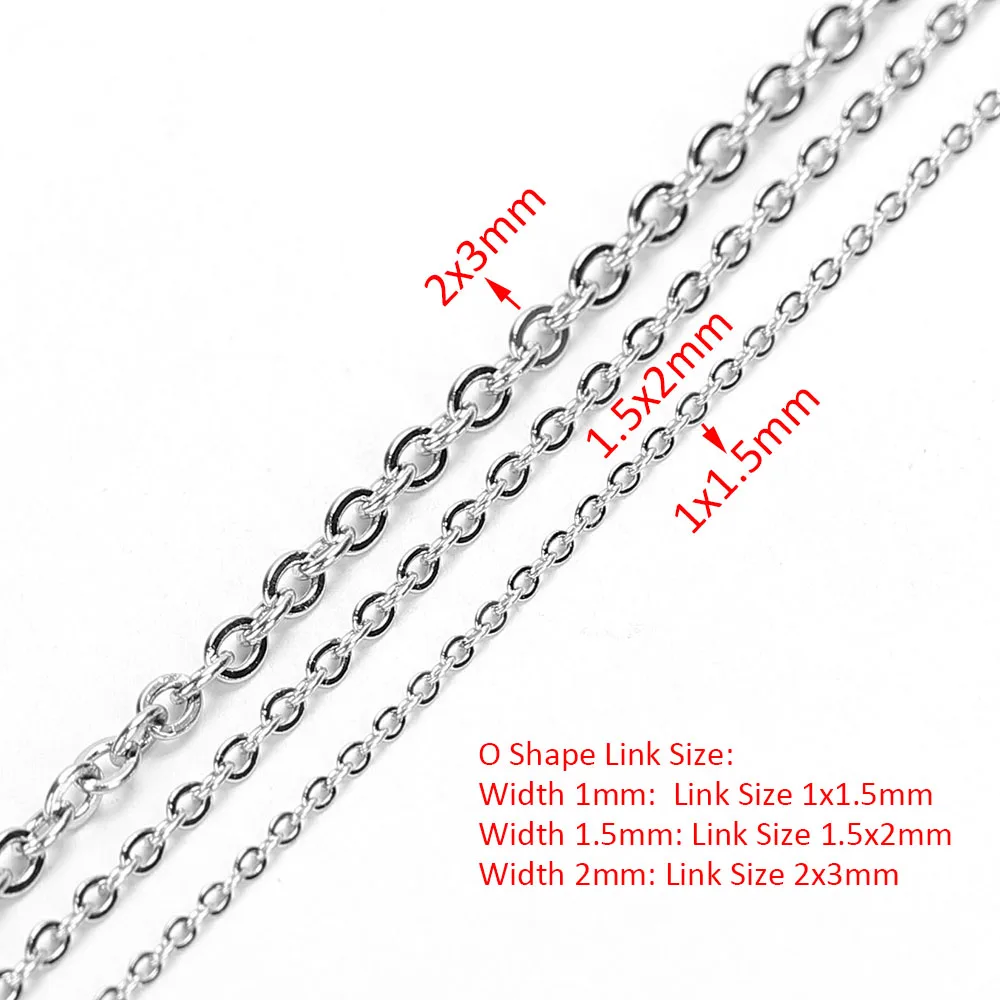 10 Meters - Stainless Steel Chain Bulk Wholesale Tarnish Free Gold Silver  Curb Link Chain by Length Yard Foot for Jewelry Making - AliExpress