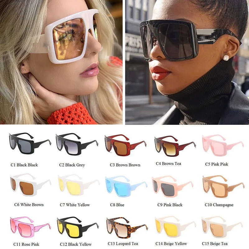 Beige Champagne Oversized Shades for Women Wholesale Sunglasses Brand
