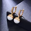 MAIKALE Classic Ball Ceramic Drop Earrings Copper Plated Gold  Korean Earrings For Women Fashion Jewelry For Women Gifts ► Photo 2/6