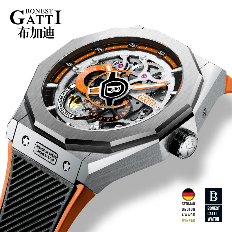 

GATTI 2020 New Men watches New Business Mens Watches Top Brand Luxury Tourbillon Sport Mechanical Watch Men