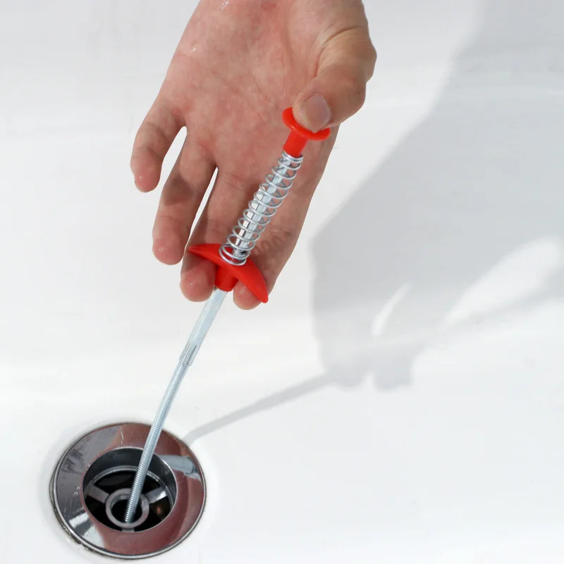 Household Drain Stick Snake Pipeline Dredge Tool Hair cleaner Remover Brush Tool Bathroom Unclog Sink Kitchen Basin