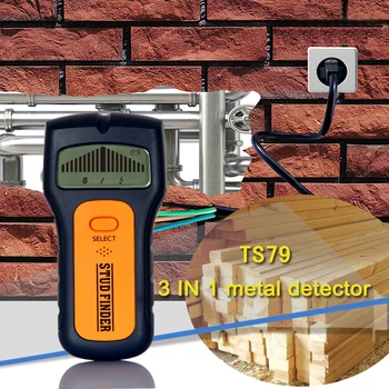 

TS79 Quality 3 In 1 Wire Metal Wood Detectors Stud Finder Wall Scanner AC Voltage Live Wire Detect behind Wall LCD Display