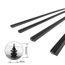 

1Pc 26" 6mm Silicone Bracketless Wiper Blade Refill Windshield Windscreen Frameless Wiper Refills Car Front Window Accessories