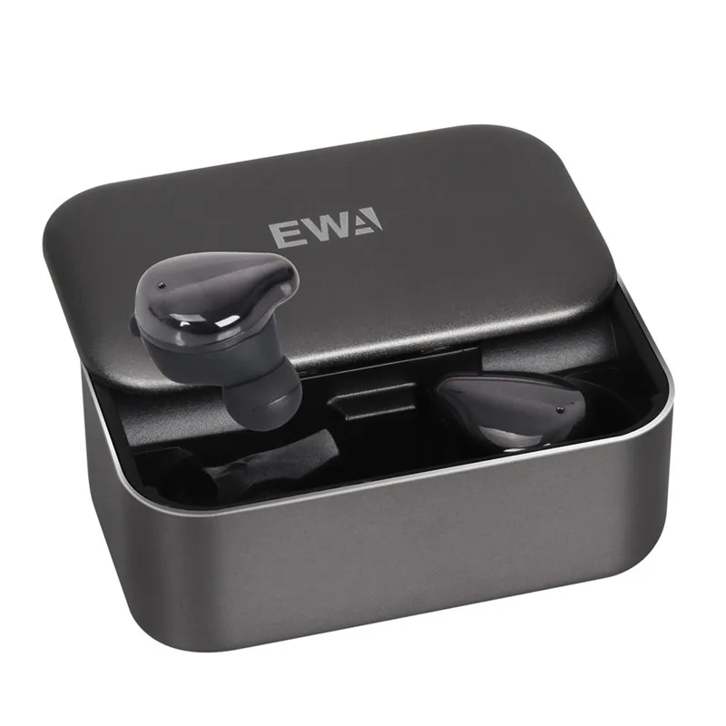 space gray EWA, беспроводные наушники, 3D стерео, высокое качество звука, Bluetooth 5,0, наушники, большая емкость, батарея, гарнитура T200 - Цвет: space gray