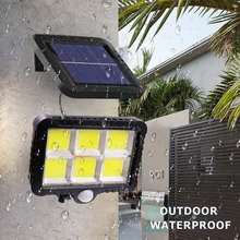 

Solar LED COB Wall Light Waterproof Outdoors Solar Garden Lights Human Body Induction Lamp for Yard Street Wall Lamp