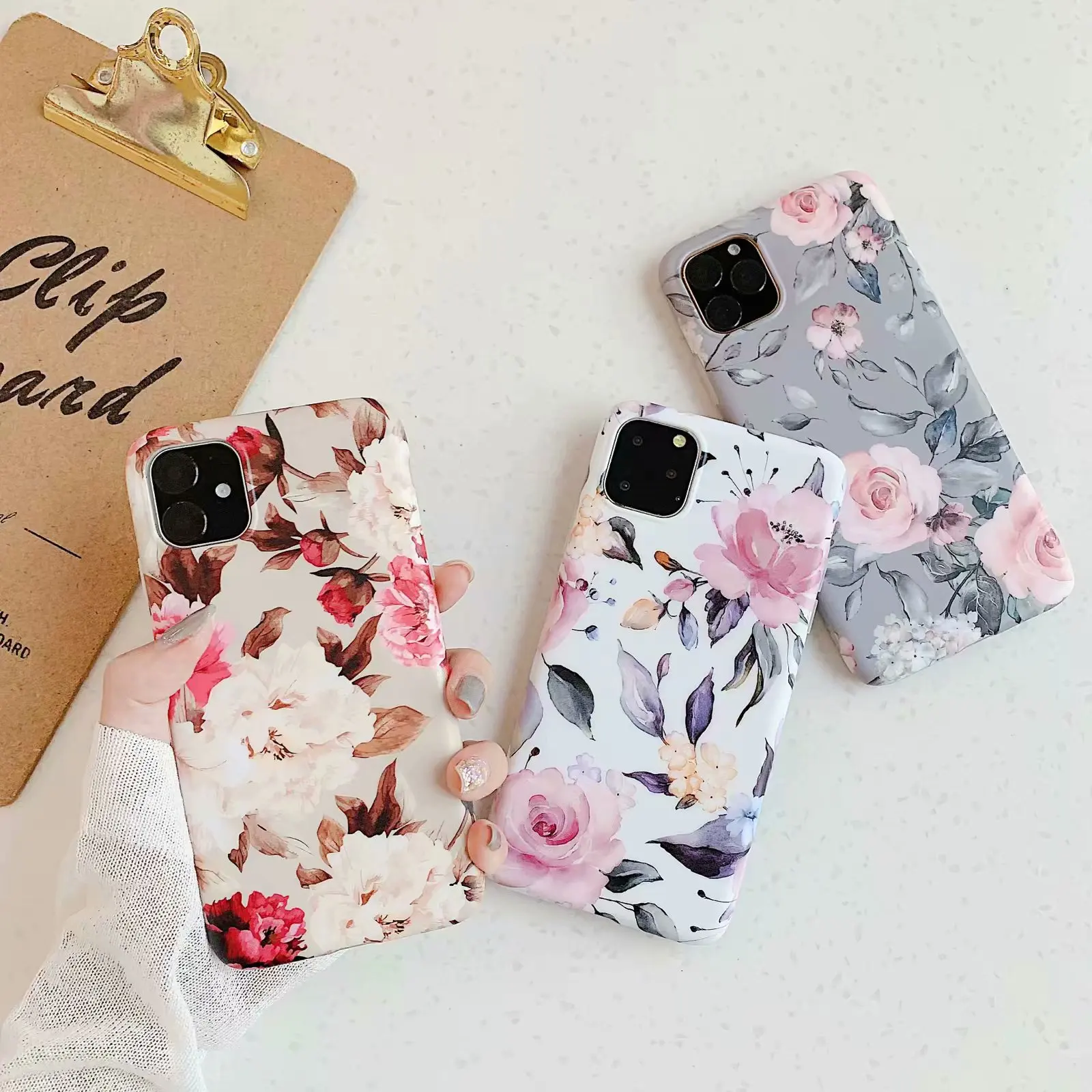 

For Apple iphone 11 Case Soft TPU High quality IMD Flower protective bac cover case for iphone 11 Pro Max iphone11 11pro shell