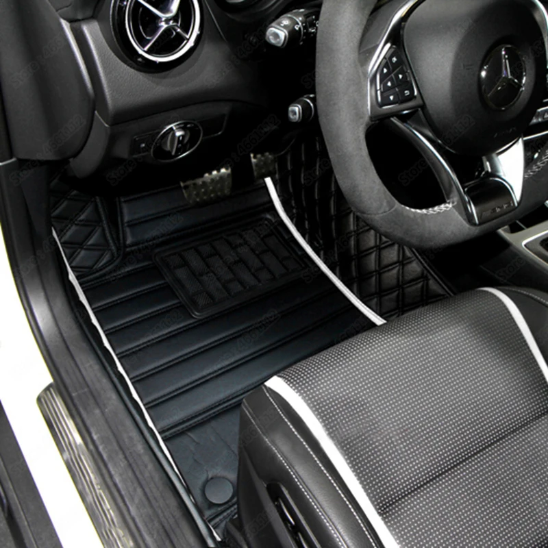 Кожаные автомобильные коврики для BMW X7 G07 X7M F94 6/7 мест 2019 2020 ног коврик черный
