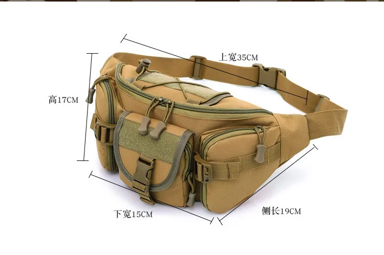 Тактическая Сумка Molle Водонепроницаемая поясная походная сумка для рыбалки Спортивная охотничья поясная Сумка для кемпинга поясная армейская сумка Мультикам