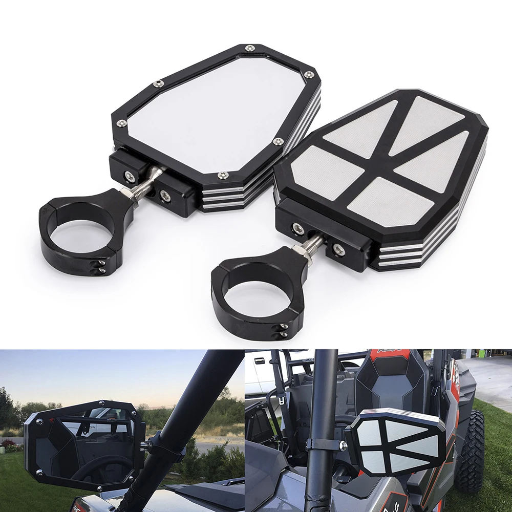 Алюминиевый сплав 1,75 ''UTV внедорожное боковое зеркало для RZR зеркало отрывается с шаровым Универсальным шарниром для Polairs RZR 1000 XP