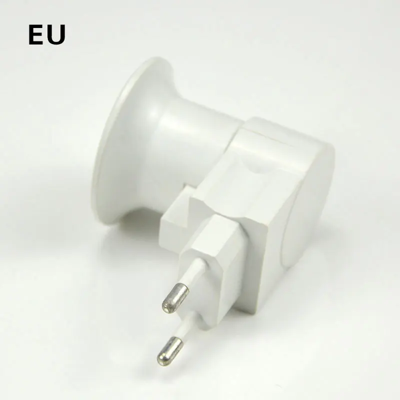 EU Plug E27 Holder Автоматический вращающийся светодиодный светильник для дискотеки, Волшебная красочная лампа E27, RGB проектор, сценический светильник для диджеев, вечерние лампы для бара KTV, украшение дома - Цвет: EU Plug E27 Holder