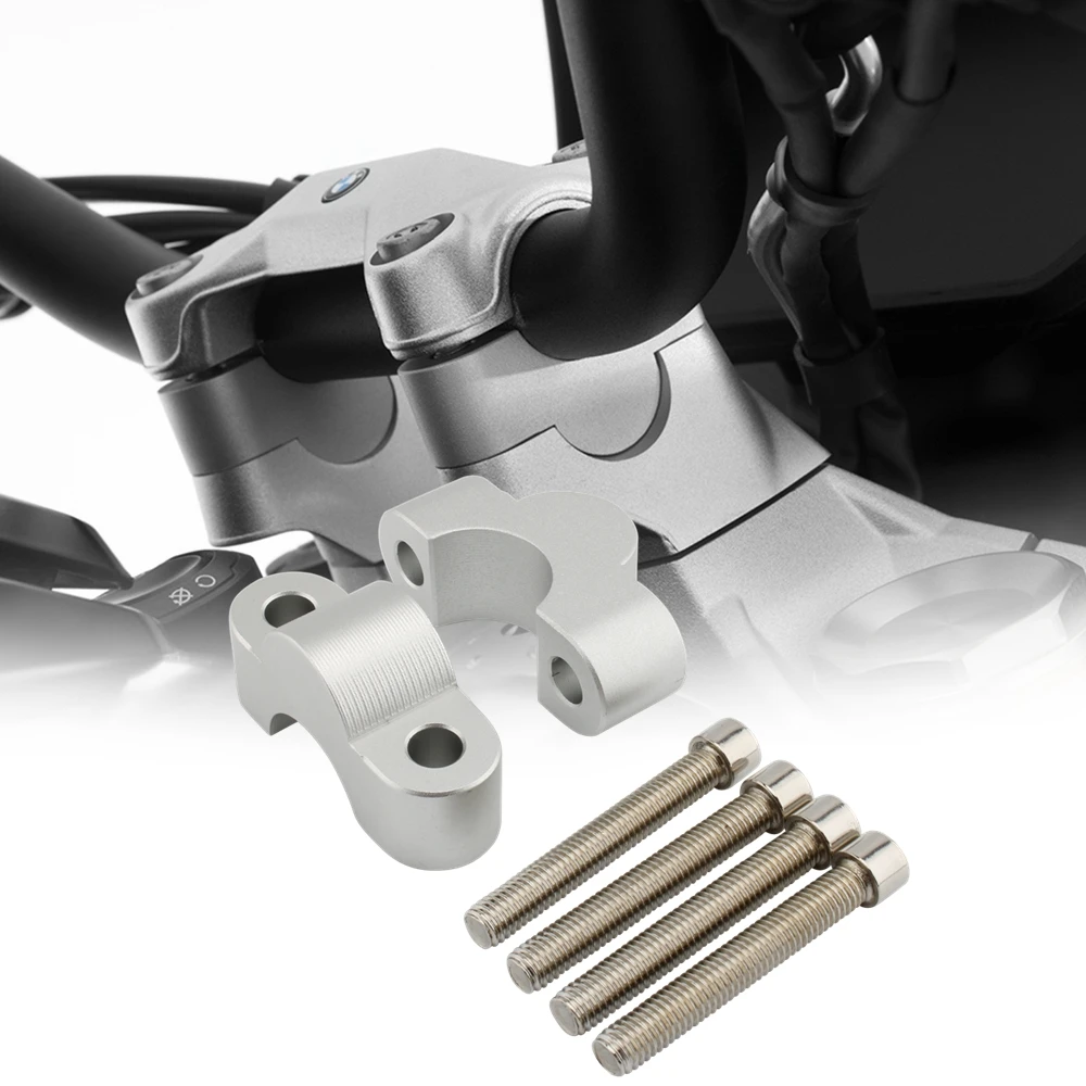 2 Inch Handlebar Lift Universal Motorcycle Handlebar Risers - 2" Height Adjustment For 7/8" Or 1 1/8" Bars Universal Motorcycle Handlebar Clamp Risers 2 Inch Height