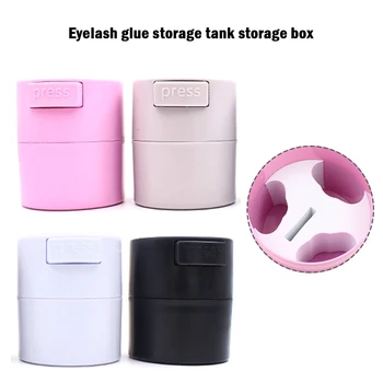 

Eyelash Glue Storage Tank Container Adhesive Stand Activated Carbon Sealed Storage Jar