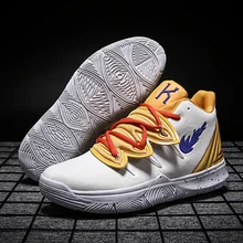 Мужская баскетбольная обувь; мужские спортивные кроссовки; Kyrie Irving; высокое качество; уличные баскетбольные кроссовки до лодыжки; Мужская износостойкая обувь