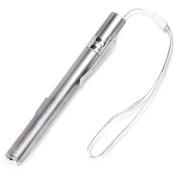 

USB rechargeable flashlight dual light source white light yellow light LED flashlight night walk portable pocket light