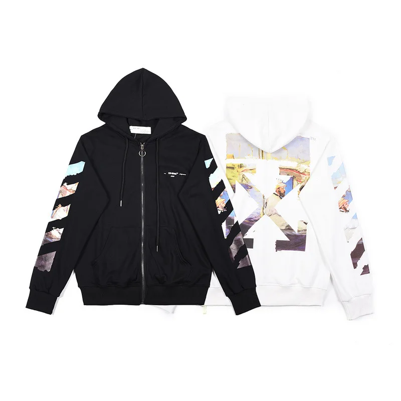 Off-White толстовка с принтом в виде соломенной шляпы