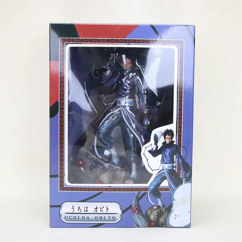 purple in box 25-30 см Япония Наруто фигурка Shippuden игрушка Наруто GK Учиха Итачи с вороной Учиха Обито ПВХ фигурка модель игрушки - Цвет: purple in box