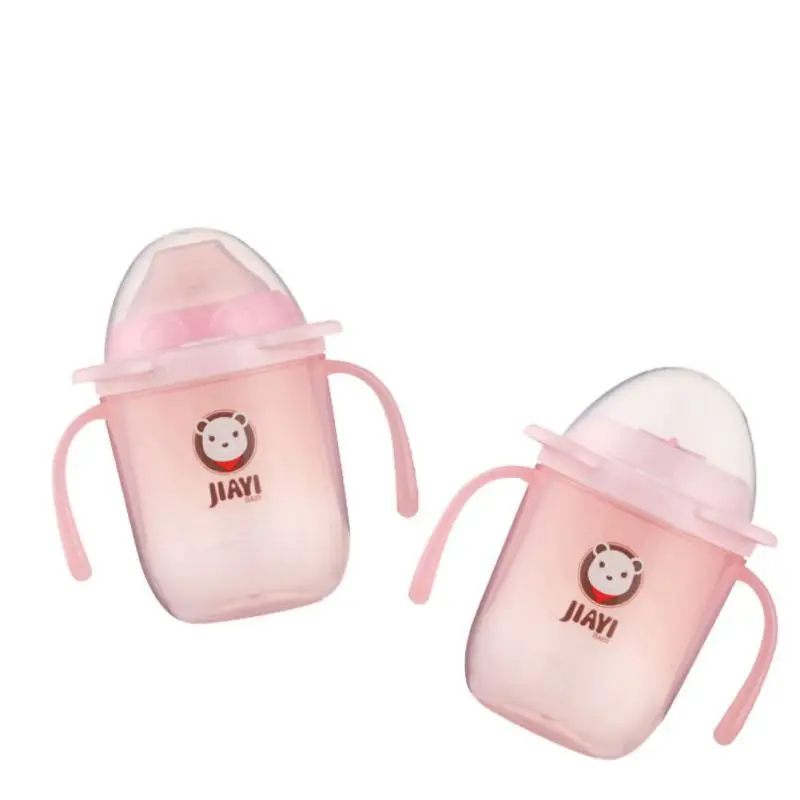 Детские бутылочки для кормления чашки для младенцев бутылка для воды, молока детская бутылочка для кормления Детские Обучающие детские соломенная чашка с ручкой чашки