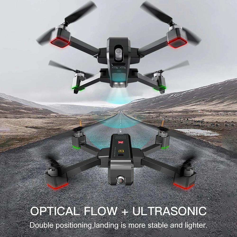 MJX B4W бесщеточный Радиоуправляемый Дрон с камерой 4K 5G wifi FPV gps позиционирование дрона оптического потока Квадрокоптер