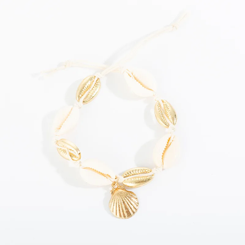 Ювелирные изделия для ног винтажный античный женский браслет в виде ракушек