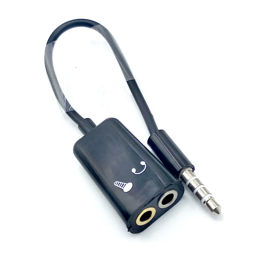 2 шт./лот,, двойная линия подключения аудио 3,5 мм, разъем для гарнитуры, кабель для наушников, адаптер для любителей наушников, шнур для MP3 MP4
