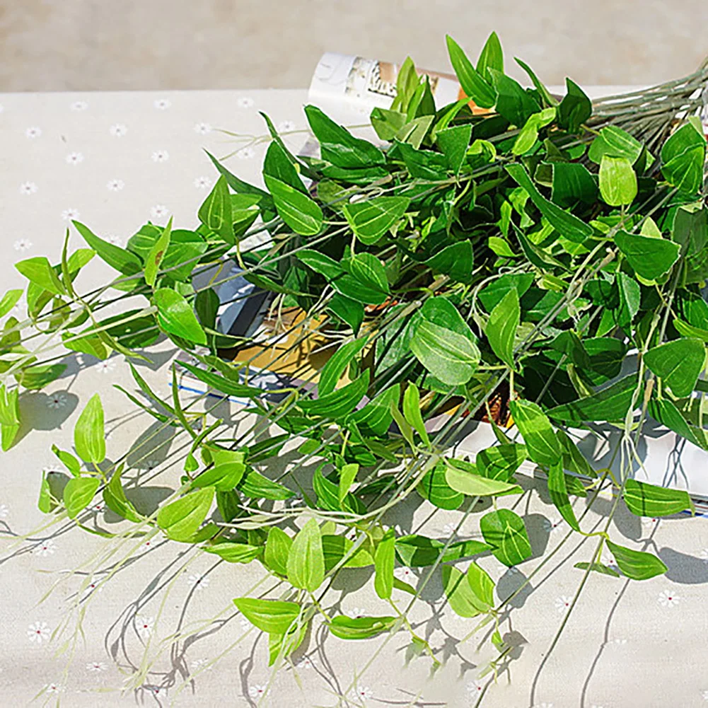 Одиночная ветка 75 см маленькая 4 вилка clematis плачущие листья ивы растение Стена