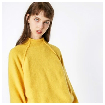 

ONLY Women's Mock Neck Balloon Sleeves Pullover Knit Sweater |119113504