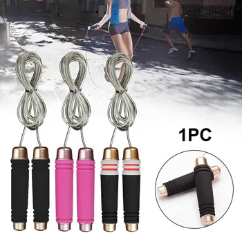 

Adjustable Length Skipping Rope Fitness Equipment Gym Aerobic Exercise Steel Wire Jump Rope Anti Slip Weighted Training