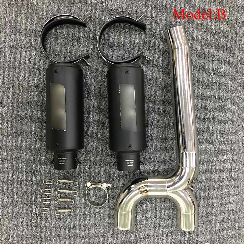 Для Yamaha FZ6N FZ6S FZ6 мотоцикл глушитель труба правая и левая полная выхлопная система Mid Соединительная труба без дБ убийца