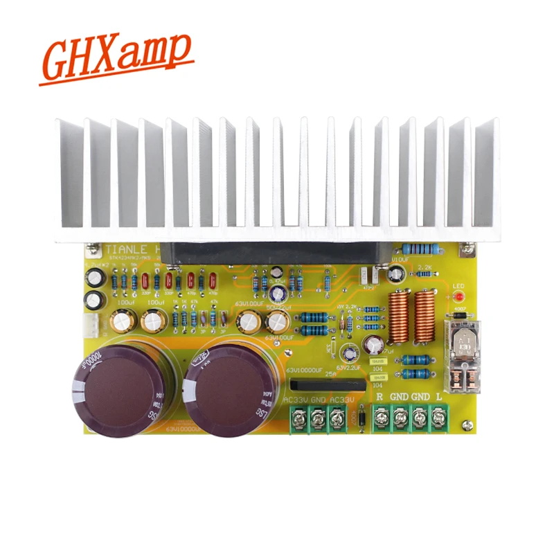 GHXAMP STK4234MK2 Плата усилителя толстая пленка 100 Вт+ 100 Вт HIfi стерео усилитель мощности аудио плата с теплоотвода Sanyo 1 шт