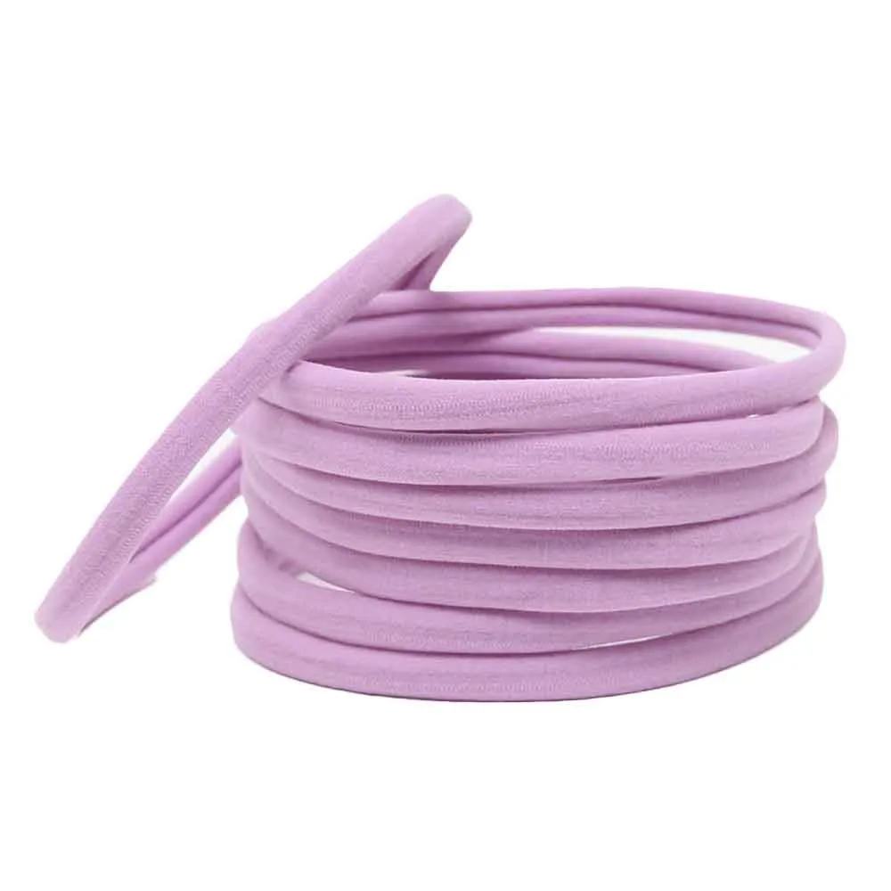 50pcs/lot Elastic Nylon Headband for Baby Girl Hair Accessories DIY Head Band Kid Children Fashion Headwear 10.7