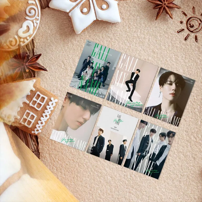14 шт./компл. GOT7 альбом Call My» с возможностью нанесения собственной фотографии логотипа карты Бумага должностным LOMO Фотокарта