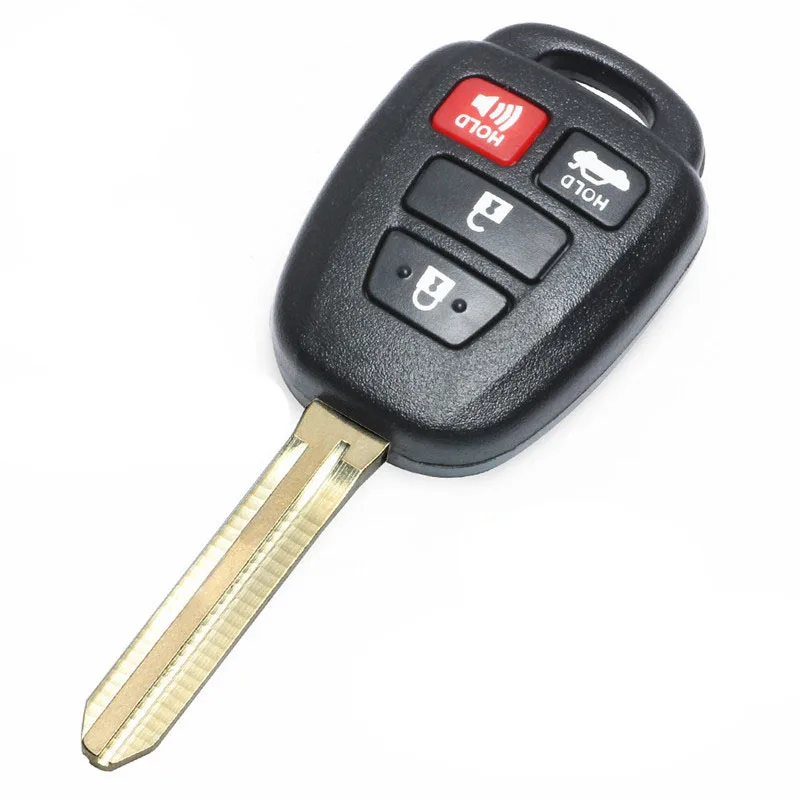Keyecu дистанционный ключ-брелок от машины 4 кнопки H чип для Toyota Camry Corolla FCC ID: HYQ12BDM