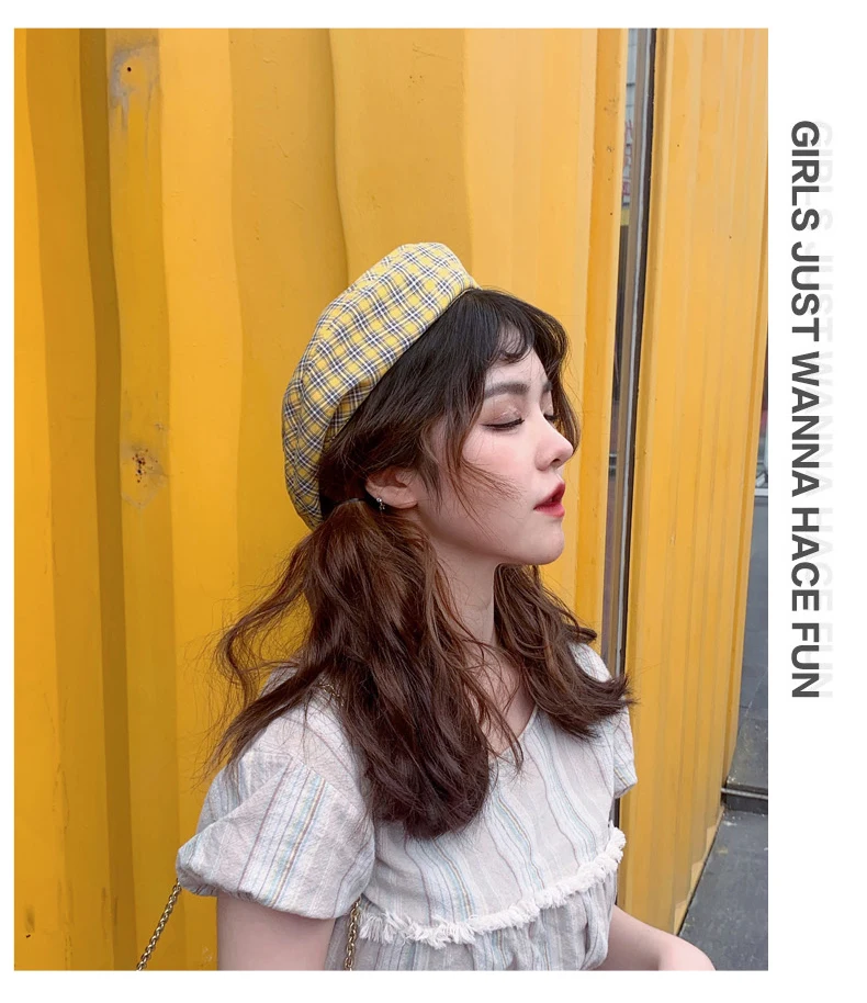 Redwood Beret Female Summer Thin British Retro Painter Octagonal Hat Korean Chaos ins Autumn and Winter Solar System