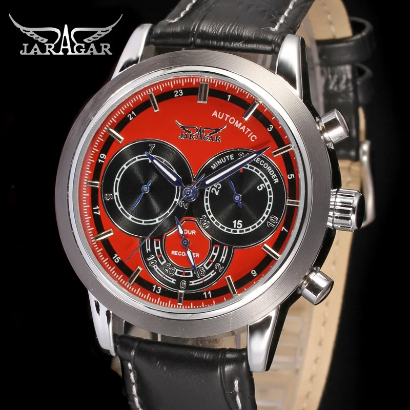 Часы наручные Jaragar Мужские механические Автоматические повседневные в стиле